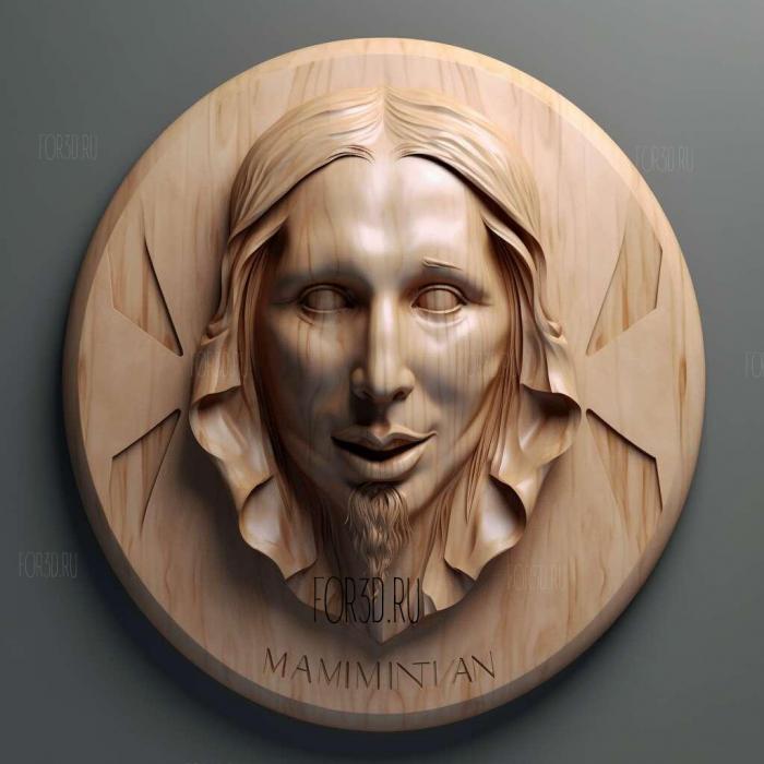 marilyn manson 2 stl model for CNC